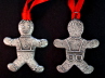 Ginger Bread Man Pewter Ornament