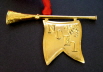 Gold Noel Trumpet Ornament